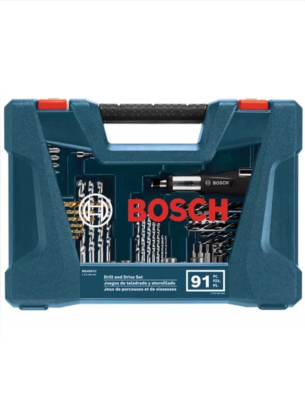 BOSCH MS4091C 91-piece Drilling & Driving Mixed Set with Included Case